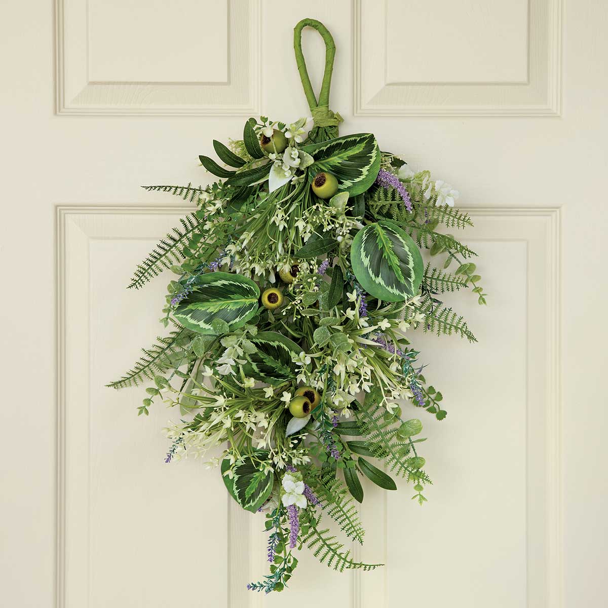 FLORAL/FOLIAGE DOOR SWAG 16IN X 28IN